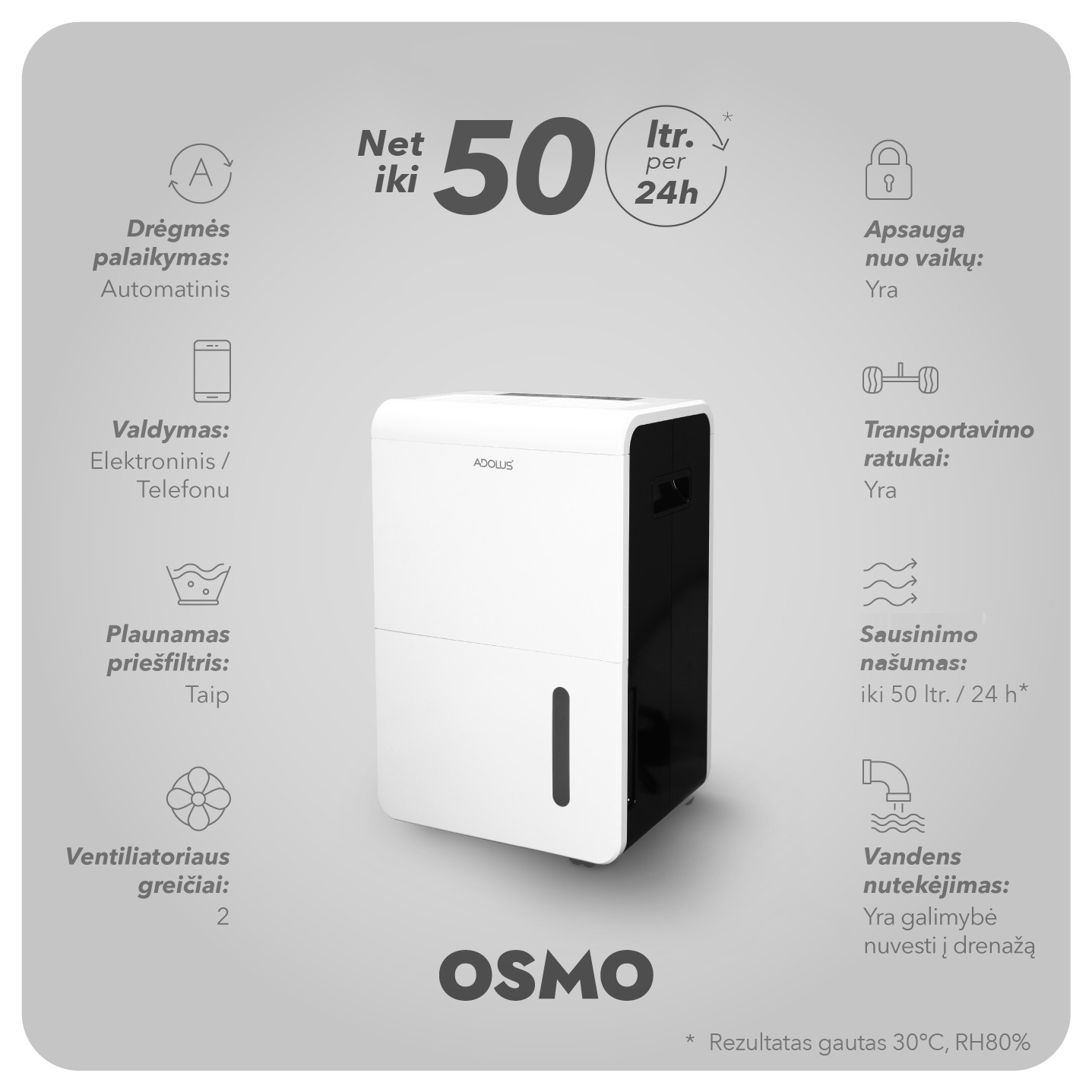 Oro sausintuvas Adolus OSMO