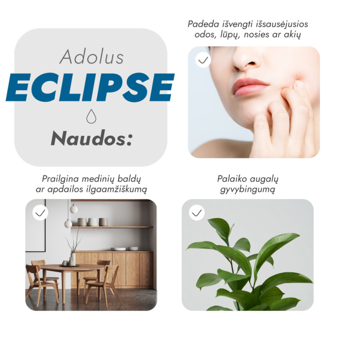 Ultragarsinis oro drėkintuvas Adolus ECLIPSE