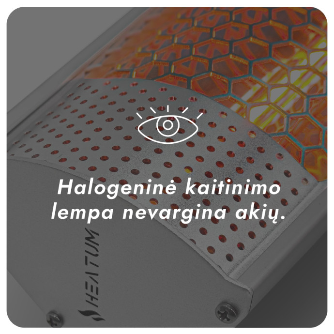 Infraraudonųjų spindulių šildytuvas Heatum URBAN H2000R Silver