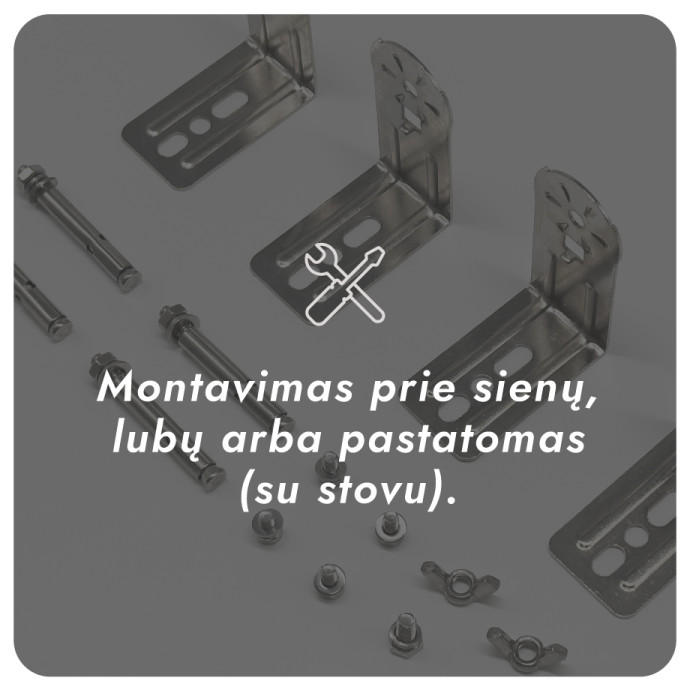Infraraudonųjų spindulių šildytuvas Heatum URBAN H2000R Silver