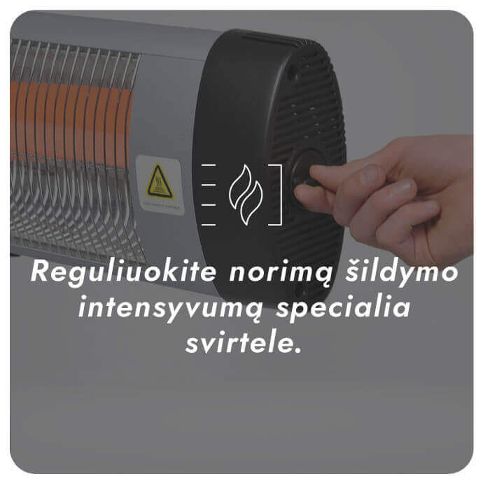 Infraraudonųjų spindulių šildytuvas Heatum H2000 OPTIM 10