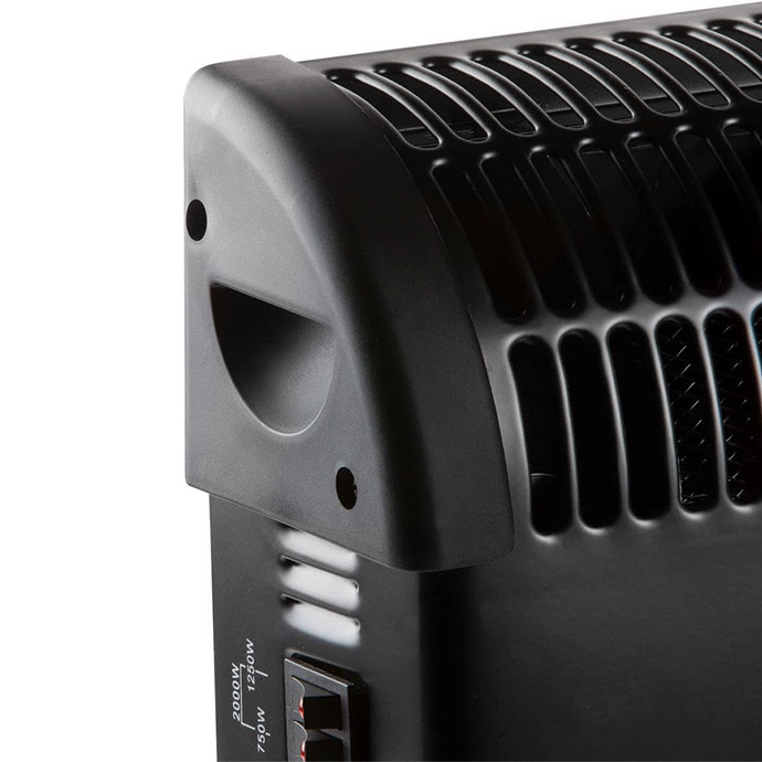Konvekcinis šildytuvas (elektrinis radiatorius) Heatum THERMA H2000 Juodas