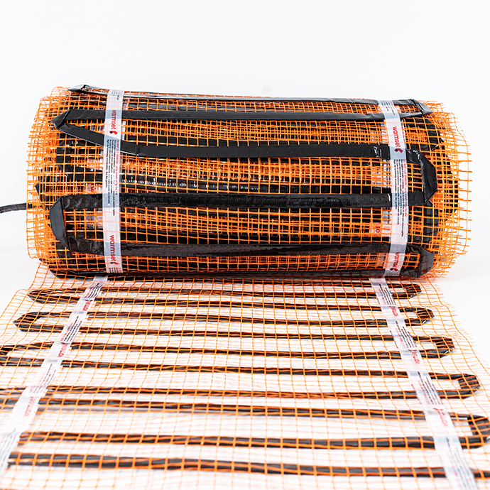 Elektrinis šildomų grindų kilimėlis - tinklelis Warmset Black 150 W  (150-1.5) 6