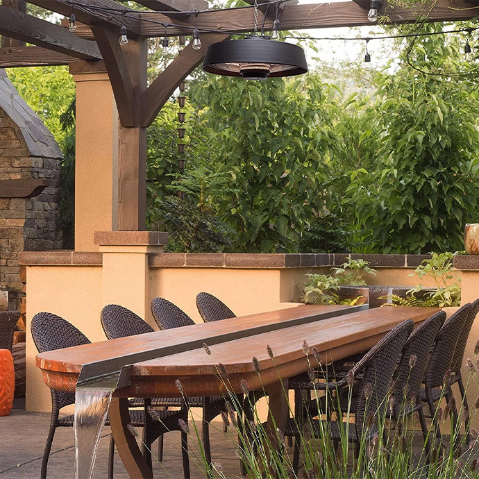 Infraraudonųjų spindulių šildytuvas Heatum VERSE H2000R Black 7