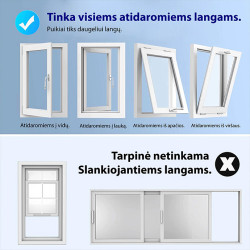 Universali lango tarpinė mobiliam oro kondicionieriui (400 cm) 3 Universali lango tarpinė mobiliam oro kondicionieriui (400 cm) 3