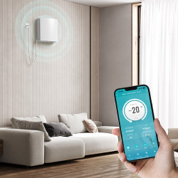 Mini rekuperatorius Adolus AD - L50H - W su drėgmės jutikliu ir WIFI 5