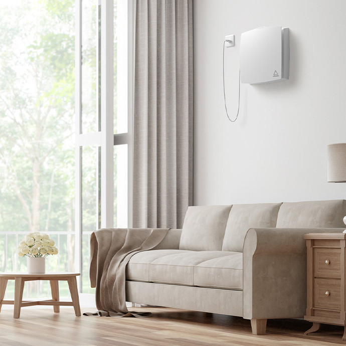 Mini rekuperatorius Adolus AD - L50C - W su CO2 jutikliu ir WIFI 8