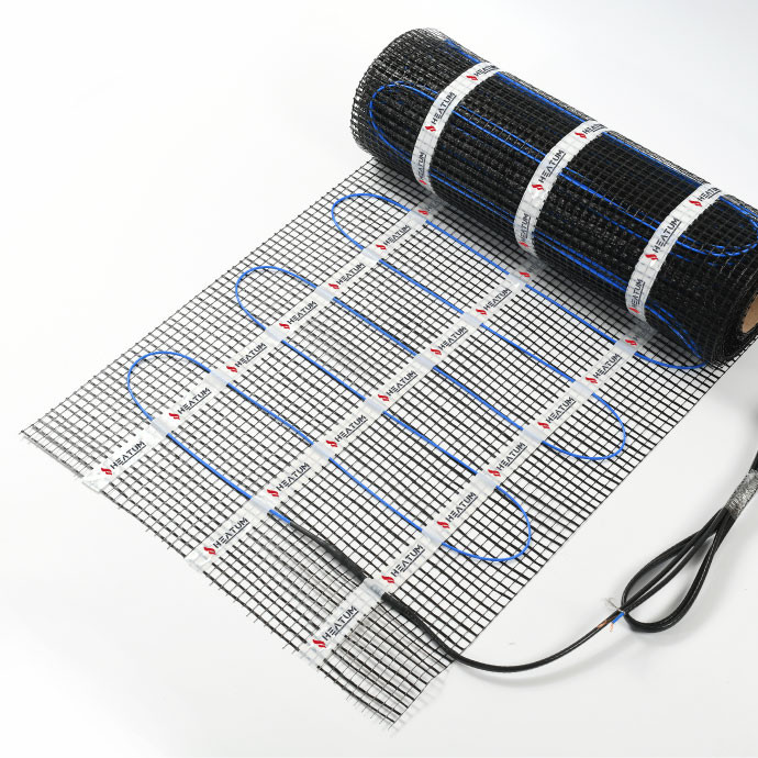 Elektrinis šildomų grindų kilimėlis - tinklelis Heatum 100 W/m²  (100-1)