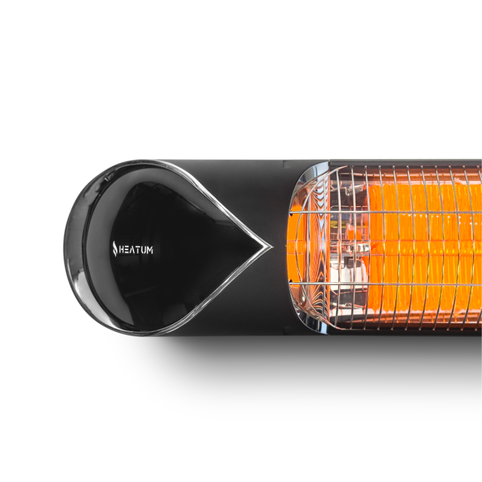 Infraraudonųjų spindulių šildytuvas Heatum CORE H2500R Black