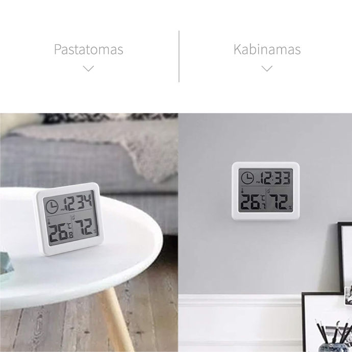 Drėgmės ir temperatūros matuoklis Higrometras HT650X