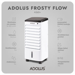 Mobilus oro vėsintuvas ADOLUS FROSTY FLOW A360+ (3 vnt.) 3