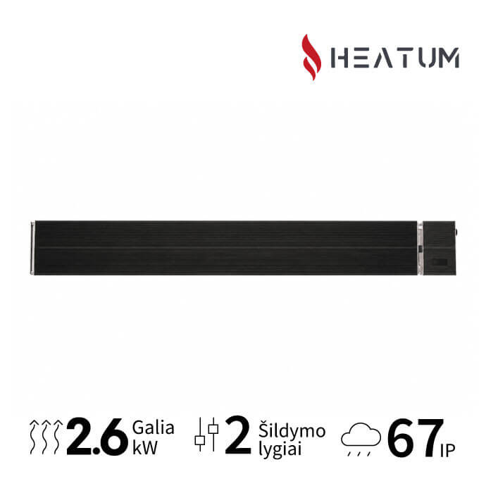 Infraraudonųjų spindulių šildytuvas Heatum H2600R EVOLUTION 1