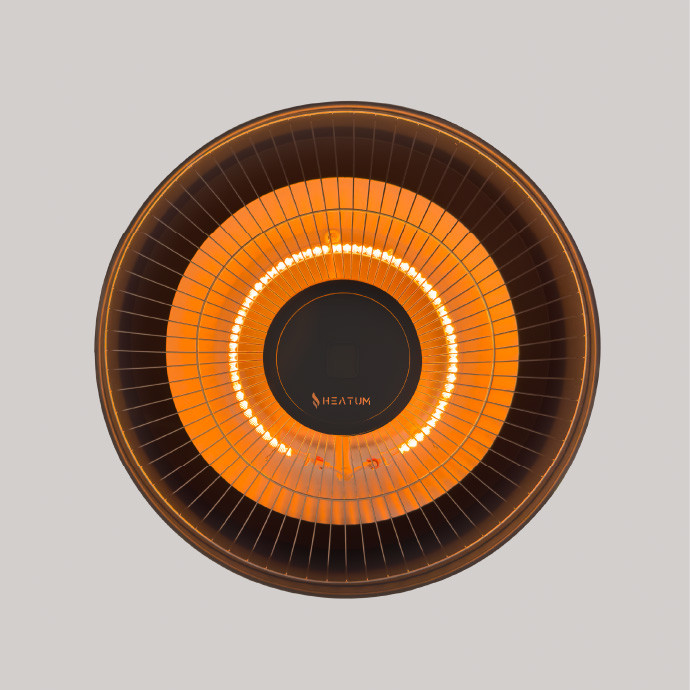 Infraraudonųjų spindulių šildytuvas Heatum VERSE H2000R Black 3