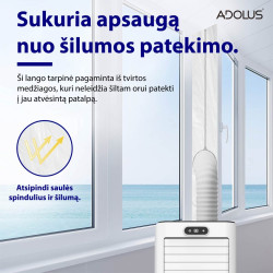Mobilus oro kondicionierius ADOLUS ARCTIC A2050 su lango tarpine