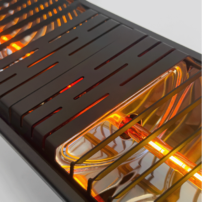 Pastatomas Infraraudonųjų spindulių šildytuvas Heatum H3000R EMPIRE su vienkoju stovu 12