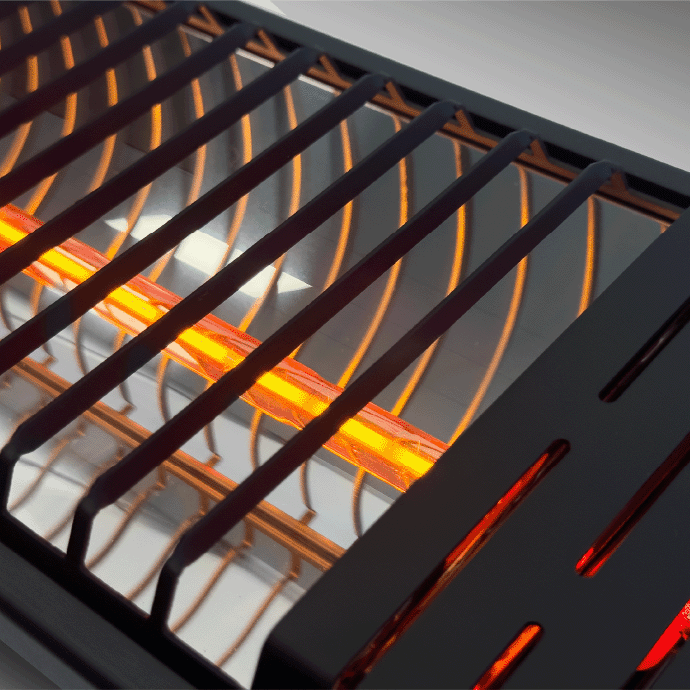 Pastatomas Infraraudonųjų spindulių šildytuvas Heatum H3000R EMPIRE su vienkoju stovu 9